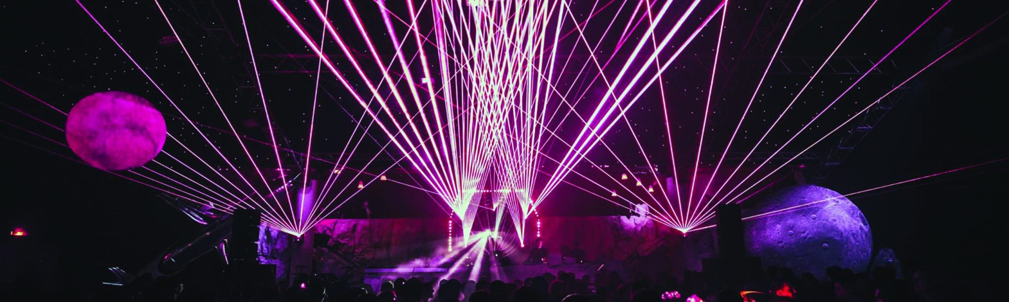 projection laser au Big Bang festival par Lasermov